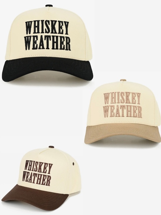 Accessories - Whiskey Weather Two-Tone Embroidered Cap